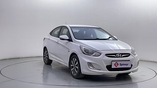 Used 2013 Hyundai Verna [2011-2015] Fluidic 1.6 CRDi SX Diesel Manual exterior RIGHT FRONT CORNER VIEW