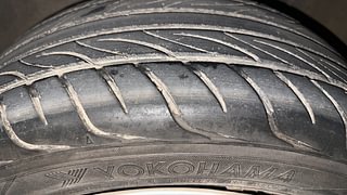 Used 2012 Volkswagen Polo [2010-2014] Trendline 1.2L (P) Petrol Manual tyres LEFT FRONT TYRE TREAD VIEW