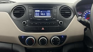 Used 2013 Hyundai Grand i10 Sportz 1.2 Kappa VTVT Petrol Manual interior MUSIC SYSTEM & AC CONTROL VIEW