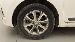 Used 2014 Hyundai Grand i10 Asta 1.2 Kappa VTVT (O) Petrol Manual tyres LEFT FRONT TYRE RIM VIEW