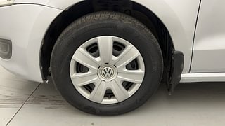 Used 2010 Volkswagen Polo [2010-2014] Comfortline 1.2L (P) Petrol Manual tyres LEFT FRONT TYRE RIM VIEW