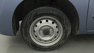 Used 2013 Maruti Suzuki Wagon R 1.0 [2010-2013] LXi CNG Petrol+cng Manual tyres LEFT FRONT TYRE RIM VIEW