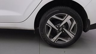 Used 2022 Hyundai Aura SX Plus 1.2 AMT Petrol Petrol Automatic tyres LEFT REAR TYRE RIM VIEW