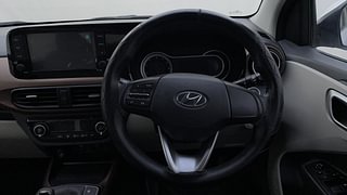 Used 2022 Hyundai Aura SX Plus 1.2 AMT Petrol Petrol Automatic interior STEERING VIEW