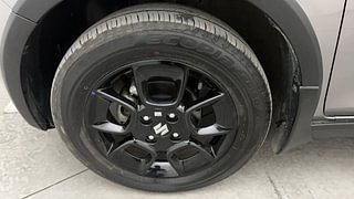 Used 2023 Maruti Suzuki Ignis Alpha MT Petrol Petrol Manual tyres LEFT FRONT TYRE RIM VIEW