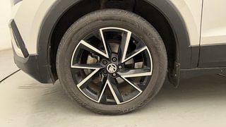 Used 2023 skoda Kushaq Monte Carlo 1.0 TSI MT Petrol Manual tyres LEFT FRONT TYRE RIM VIEW