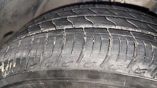 Used 2023 Tata Tiago Revotron XT Petrol Manual tyres LEFT FRONT TYRE TREAD VIEW