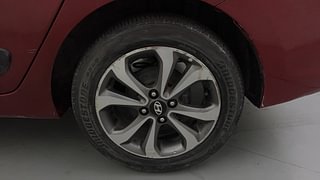 Used 2014 Hyundai Xcent SX 1.2 (O) Petrol Manual tyres LEFT REAR TYRE RIM VIEW