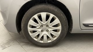Used 2016 Maruti Suzuki Baleno [2015-2019] Alpha Petrol Petrol Manual tyres LEFT FRONT TYRE RIM VIEW