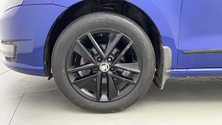 Used 2020 Skoda Rapid New [2020-2022] Ambition Petrol Petrol Manual tyres LEFT FRONT TYRE RIM VIEW