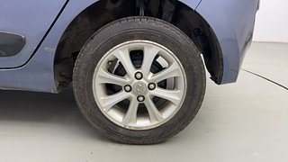 Used 2015 Hyundai Grand i10 Asta 1.2 Kappa VTVT Petrol Manual tyres LEFT REAR TYRE RIM VIEW