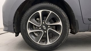 Used 2018 Hyundai Grand i10 [2017-2020] Asta 1.2 Kappa VTVT Petrol Manual tyres LEFT FRONT TYRE RIM VIEW