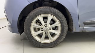 Used 2015 Hyundai Grand i10 Asta 1.2 Kappa VTVT Petrol Manual tyres LEFT FRONT TYRE RIM VIEW