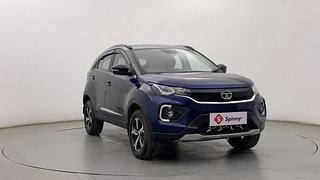 Used 2023 Tata Nexon XZ+ HS Petrol Dual Tone Petrol Manual exterior RIGHT FRONT CORNER VIEW