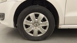 Used 2011 Volkswagen Polo [2010-2014] Comfortline 1.2L (P) Petrol Manual tyres LEFT FRONT TYRE RIM VIEW