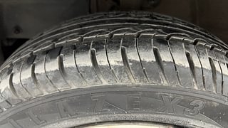 Used 2016 Mahindra KUV100 [2015-2017] K6 6 STR Petrol Manual tyres LEFT FRONT TYRE TREAD VIEW