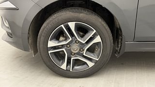 Used 2023 Tata Tiago XZA+ AMT Petrol Automatic tyres LEFT FRONT TYRE RIM VIEW