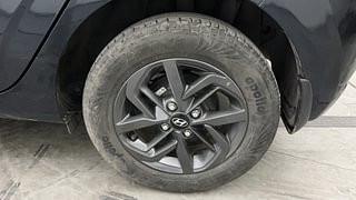 Used 2021 Hyundai Grand i10 Nios Sportz AMT 1.2 Kappa VTVT Petrol Automatic tyres LEFT REAR TYRE RIM VIEW