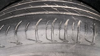 Used 2021 tata Nexon XZA Plus (O) AMT Petrol Automatic tyres LEFT FRONT TYRE TREAD VIEW
