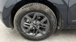 Used 2021 Hyundai Grand i10 Nios Sportz AMT 1.2 Kappa VTVT Petrol Automatic tyres LEFT FRONT TYRE RIM VIEW