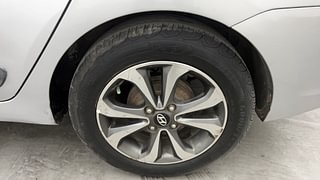 Used 2014 Hyundai Xcent SX 1.2 (O) Petrol Manual tyres LEFT REAR TYRE RIM VIEW