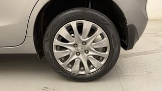 Used 2018 Maruti Suzuki Baleno [2015-2019] Alpha AT Petrol Petrol Automatic tyres LEFT REAR TYRE RIM VIEW