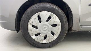 Used 2015 Maruti Suzuki Celerio VXI Petrol Manual tyres LEFT FRONT TYRE RIM VIEW