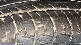Used 2015 Maruti Suzuki Celerio VXI Petrol Manual tyres LEFT FRONT TYRE TREAD VIEW