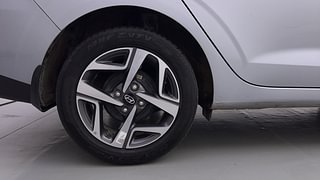 Used 2023 Hyundai Aura SX 1.2 Petrol Petrol Manual tyres RIGHT REAR TYRE RIM VIEW
