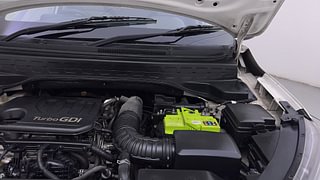 Used 2021 Kia Sonet HTX 1.0 iMT Petrol Manual engine ENGINE LEFT SIDE HINGE & APRON VIEW