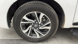 Used 2023 Toyota Innova Crysta 2.7 VX 7 STR Petrol Manual tyres LEFT FRONT TYRE RIM VIEW