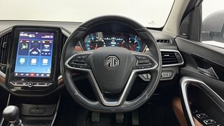 Used 2020 MG Motors Hector Plus Sharp 1.5 Petrol Turbo Hybrid MT 6-STR Petrol Manual interior STEERING VIEW