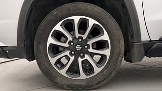 Used 2022 Maruti Suzuki Grand Vitara Alpha Smart Hybrid AllGrip Petrol Manual tyres LEFT FRONT TYRE RIM VIEW