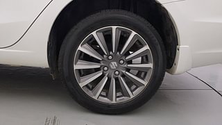 Used 2024 Maruti Suzuki Ciaz Alpha AT Petrol Petrol Automatic tyres LEFT REAR TYRE RIM VIEW