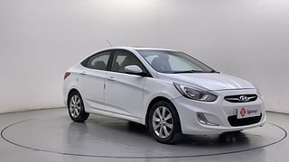 Used 2013 Hyundai Verna [2011-2015] Fluidic 1.6 CRDi SX Diesel Manual exterior RIGHT FRONT CORNER VIEW
