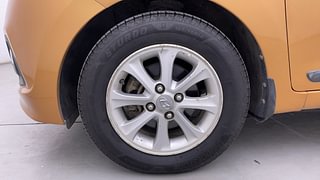 Used 2015 Hyundai Grand i10 Asta AT 1.2 Kappa VTVT Petrol Automatic tyres LEFT FRONT TYRE RIM VIEW