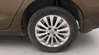 Used 2015 Maruti Suzuki Ciaz [2014-2017] ZXi AT Petrol Automatic tyres LEFT REAR TYRE RIM VIEW