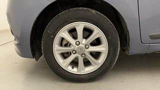 Used 2015 Hyundai Grand i10 Asta 1.2 Kappa VTVT Petrol Manual tyres LEFT FRONT TYRE RIM VIEW