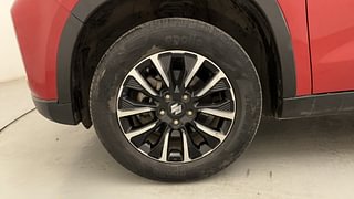 Used 2021 Maruti Suzuki Vitara Brezza [2020-2022] ZXI Plus AT Petrol Automatic tyres LEFT FRONT TYRE RIM VIEW