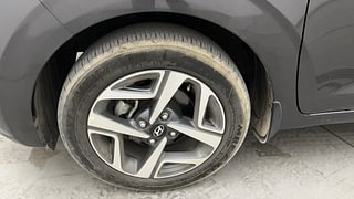 Used 2021 Hyundai Aura SX 1.2 (O) Petrol Petrol Manual tyres LEFT FRONT TYRE RIM VIEW