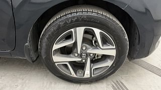 Used 2023 Hyundai Aura SX 1.2 Petrol Petrol Manual tyres RIGHT FRONT TYRE RIM VIEW