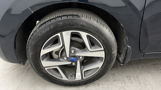 Used 2023 Hyundai Aura SX 1.2 Petrol Petrol Manual tyres LEFT FRONT TYRE RIM VIEW