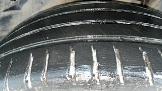 Used 2024 Tata Safari ACCOMPLISHED PLUS 7S DUAL TONE AT Diesel Automatic tyres LEFT FRONT TYRE TREAD VIEW