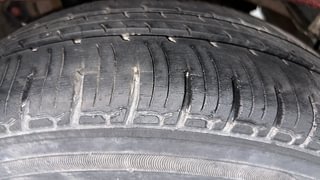 Used 2017 Mahindra KUV100 [2015-2017] K6 6 STR Petrol Manual tyres RIGHT REAR TYRE TREAD VIEW