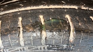 Used 2014 Hyundai Eon [2011-2018] Magna Petrol Manual tyres LEFT REAR TYRE TREAD VIEW