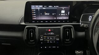 Used 2022 Kia Sonet GTX Plus 1.0 DCT Petrol Automatic interior MUSIC SYSTEM & AC CONTROL VIEW