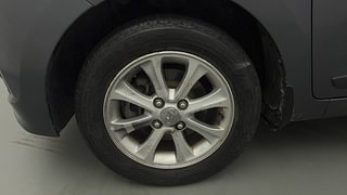 Used 2014 Hyundai Grand i10 Asta 1.2 Kappa VTVT Petrol Manual tyres LEFT FRONT TYRE RIM VIEW