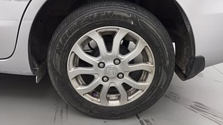 Used 2014 Honda Amaze [2013-2016] 1.2 VX i-VTEC Petrol Manual tyres LEFT REAR TYRE RIM VIEW