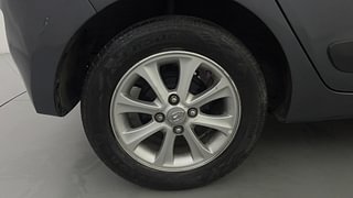 Used 2014 Hyundai Grand i10 Asta 1.2 Kappa VTVT Petrol Manual tyres RIGHT REAR TYRE RIM VIEW