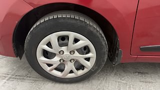 Used 2017 Hyundai Grand i10 Magna 1.2 Kappa VTVT Petrol Manual tyres LEFT FRONT TYRE RIM VIEW
